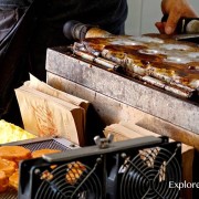 Traditional taiwanese egg waffles