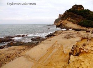 Natural rock formations in the Northern Coast of Taiwan