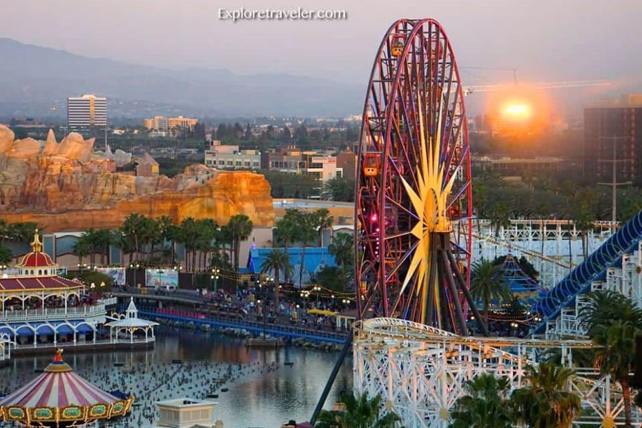 Overlooking magical Anaheim California