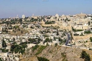 Panoramic view of the City of David, showcasing ancient architecture, hillside structures, and urban landscape, relevant for travel photography and resources on ExploreTraveler.