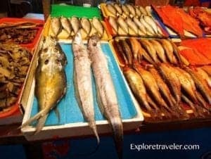 Dried fish at the Cijin Market