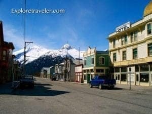 Alaska Photo Tour Part I - A building that has a sign on the side of a road - Skagway