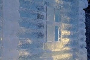 Who needs wood? Build a Cabin of ice in North Pole Alaska! - A close up of a building - 09738