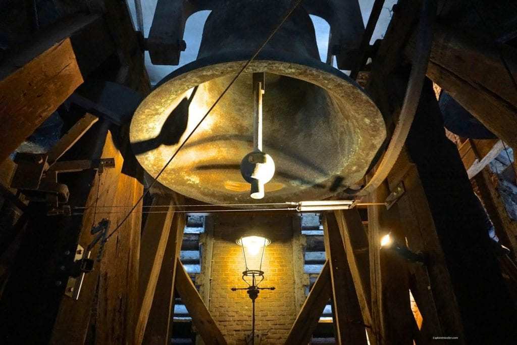 Westerkerk Church Bell on the way up the Bell Tower