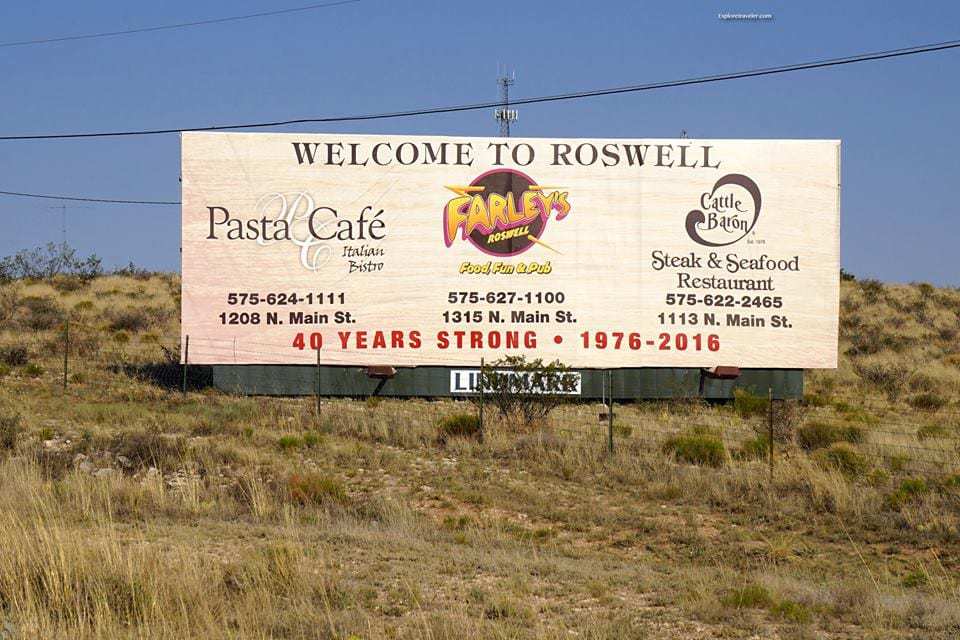 Rosswell New Mexico sign