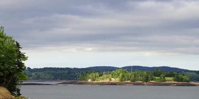 St. Croix Island Area In Eastern Maine - A large body of water -