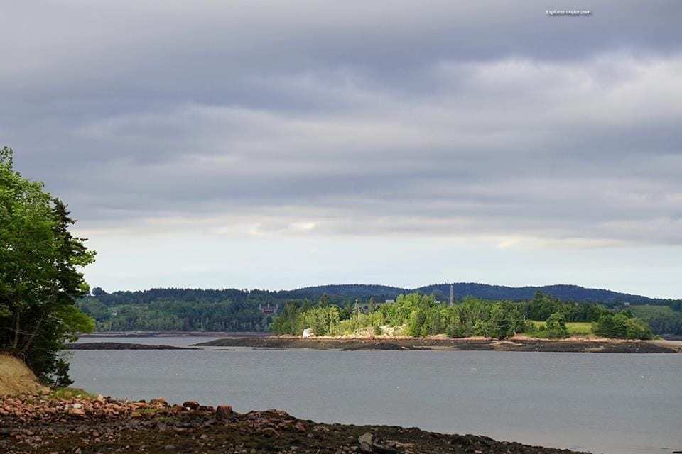 St. Croix Island Area In Eastern Maine - A large body of water -