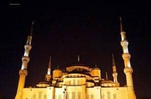 Exploring The Sultan Ahmed Mosque In Istanbul Turkey - A close up of a tower - The Blue Mosque
