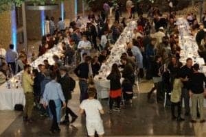 ExploreTraveler at SteemFest Lisbon Portugal 2017 #5 - A group of people standing in front of a crowd - Event