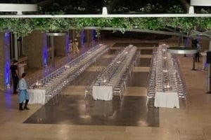 ExploreTraveler at SteemFest Lisbon Portugal 2017 #5 - A group of glass bottles on a table - Furniture