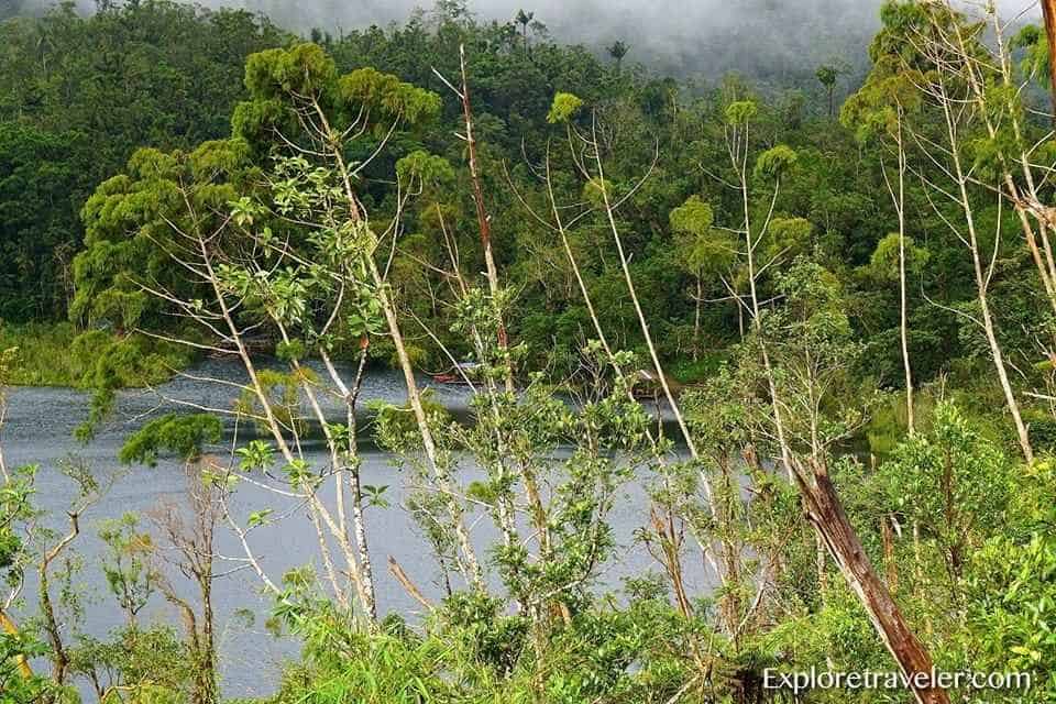 Lake Kasudsuran In The Mountains Of Ormoc Philippines  