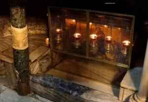 The Church Of The Nativity In Bethlehem Israel - A close up of a fire oven - Church of the Nativity