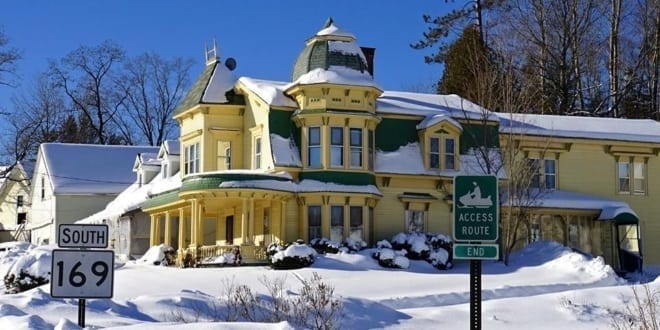 Winter Wonderland In Northern Maine south building