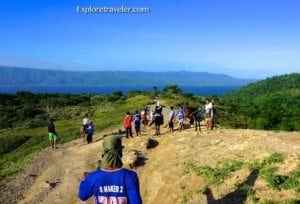 Group of people enjoying view