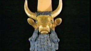 Bull's head sculpture with golden horns and blue beard, representing ancient art from the city of Ur, featured in ExploreTraveler's travel-related content.