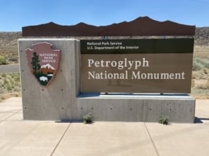 petroglypth national monument front gate visitors center