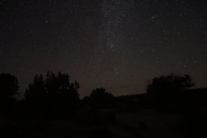 Evening skyline of the Canyon of the Ancients.
