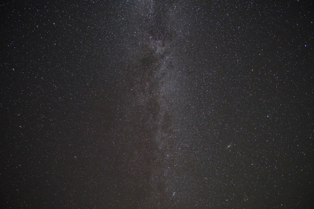 Close up of the Milky Way within the Hovenweep National Monument of the Canyons of the Ancients.