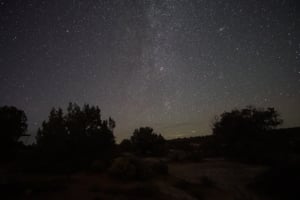 Evening sky withing the Hovenweep National Monument