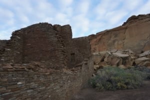 Chaco Culture National Historical Park Pueblo Bonito Ruines Angle View