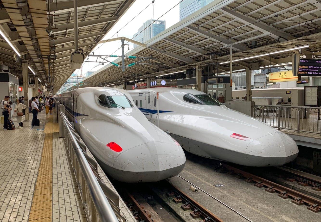 Shinkansen trains