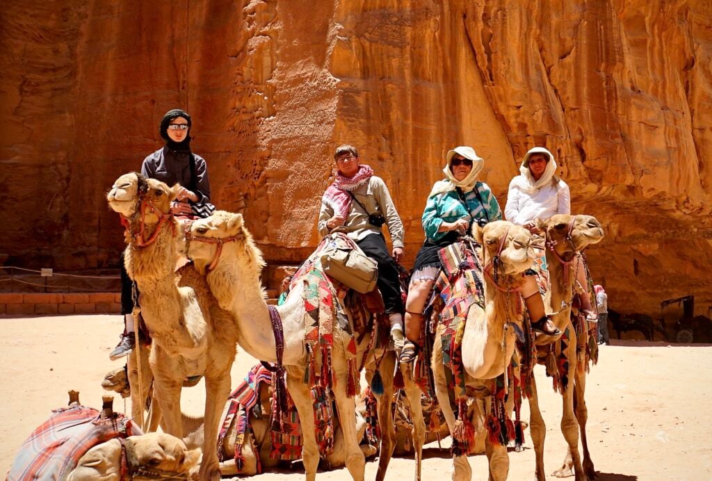 exploretraveler team on camels