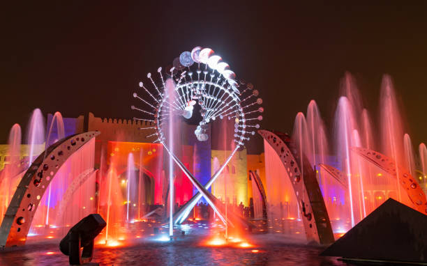 Water fountain at Katara cultural village