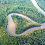 Top view of national park