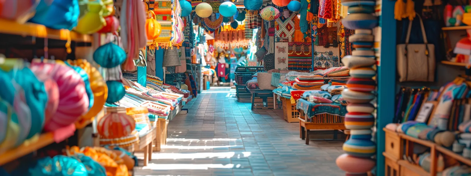 a diverse market scene bustling with vibrant colors, unique textiles, and various artistic expressions representing different cultures.