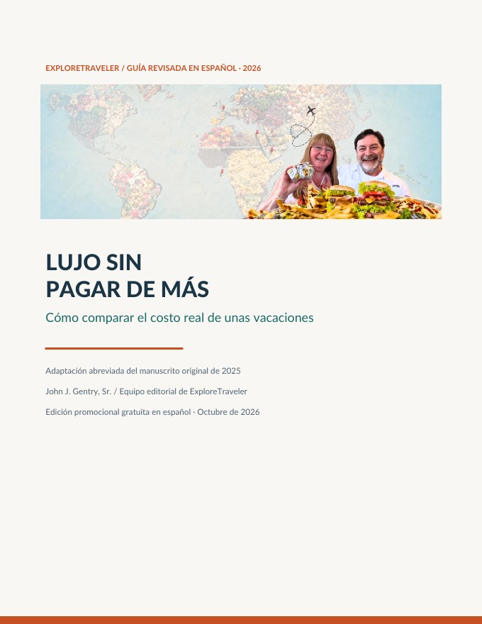 Portada del ebook Lujo sin pagar de más, edición española 2026, con John y Karen Gentry
