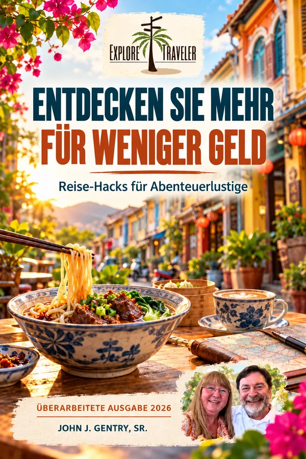 Entdecken Sie mehr für weniger Geld — ExploreTraveler-Buchcover, John J. Gentry, Sr.