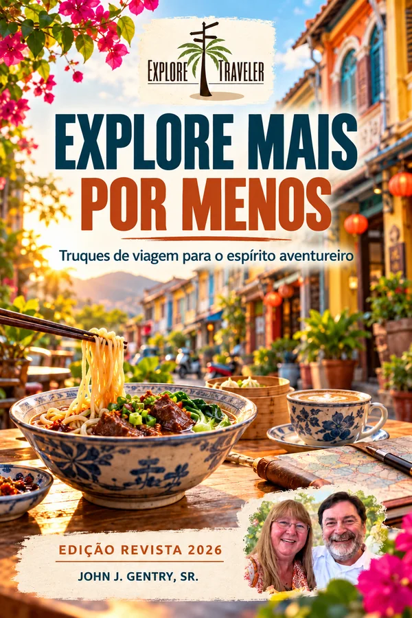 Explore mais por menos — capa ExploreTraveler, John J. Gentry, Sr.