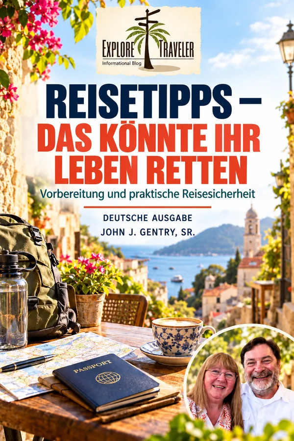 Reisetipps — Das könnte Ihr Leben retten — ExploreTraveler-Buchcover, John J. Gentry, Sr.