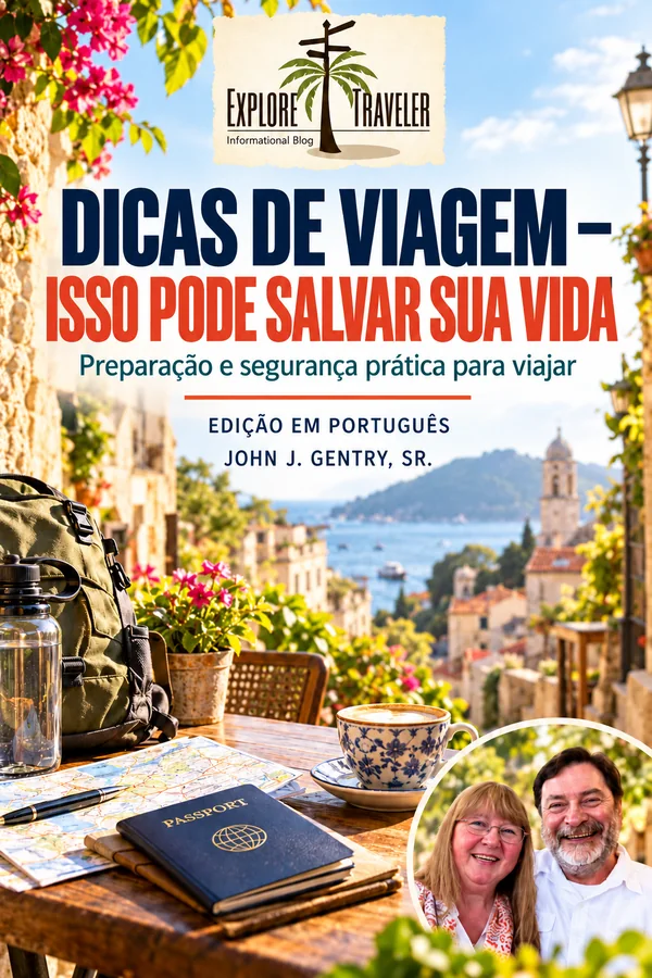 Dicas de viagem — Isso pode salvar sua vida — capa ExploreTraveler, John J. Gentry, Sr.