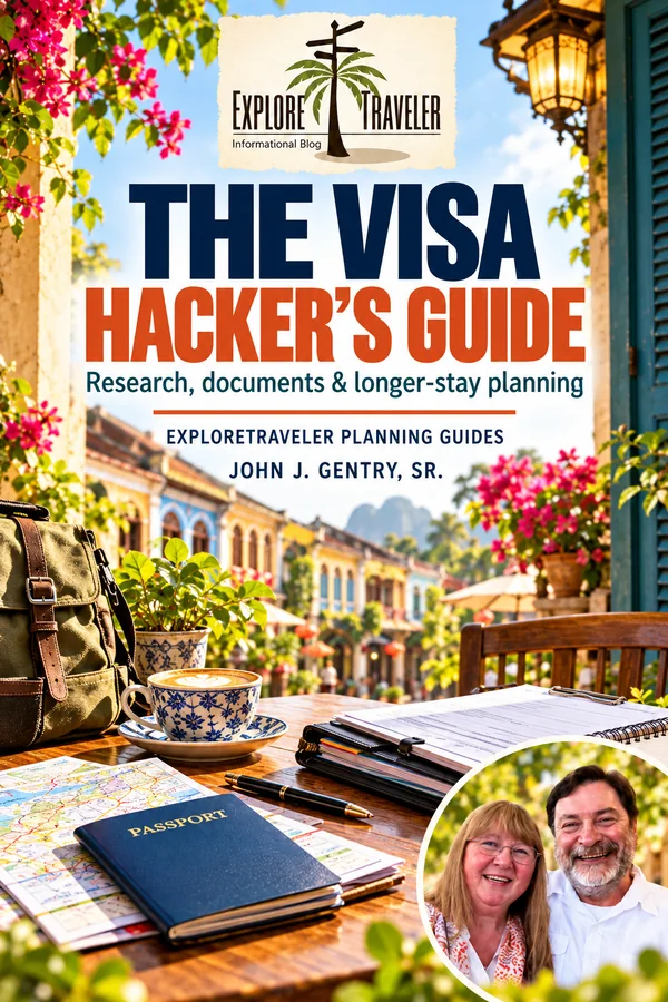 The Visa Hacker’s Guide — ExploreTraveler book cover, John J. Gentry, Sr.
